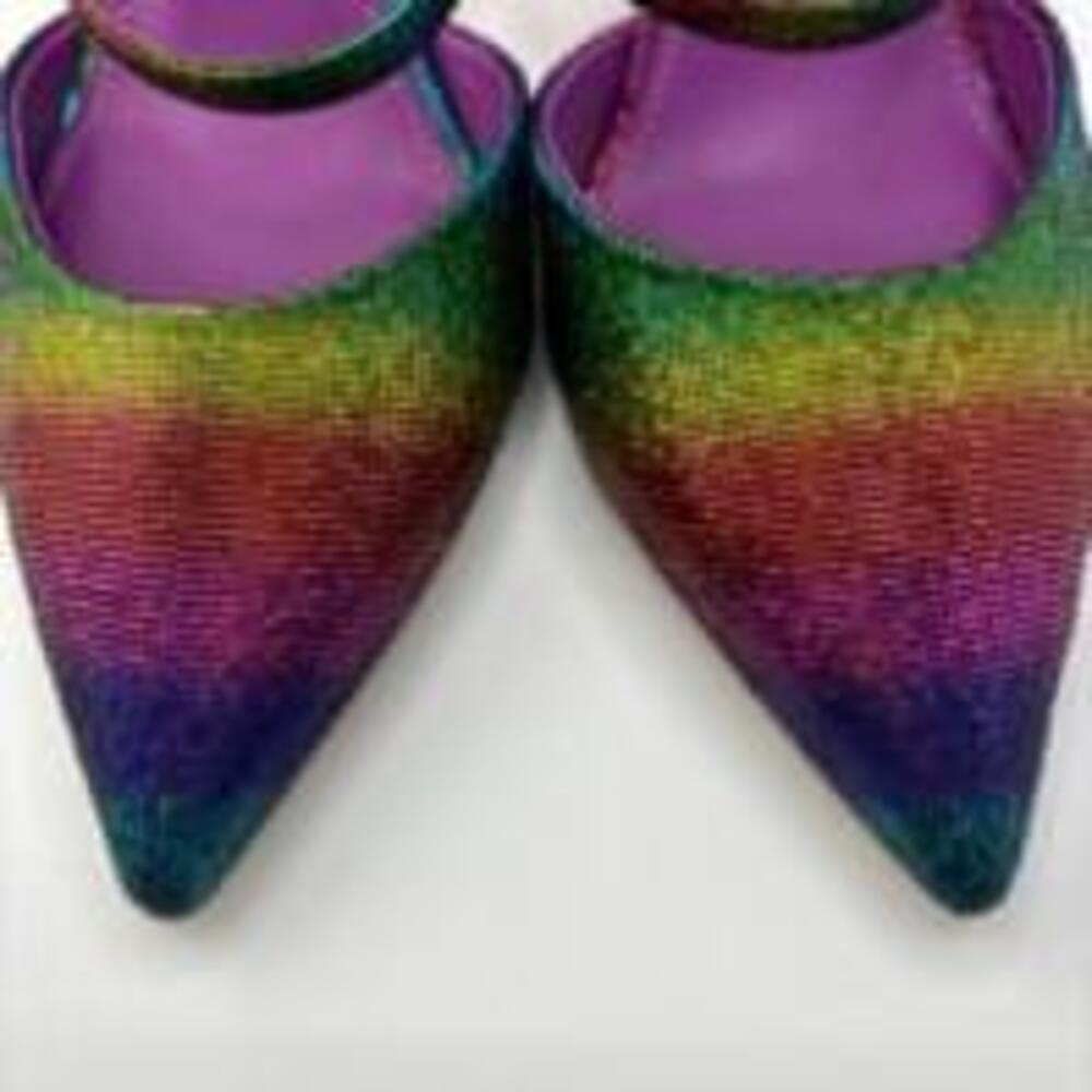 Women's Marc Fisher Multicolor Heels Size 6M - Picture 5 of 9